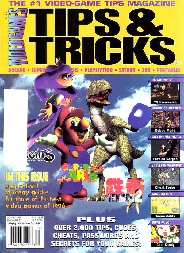 Tips & Tricks Issue 020 (October 1996) cover